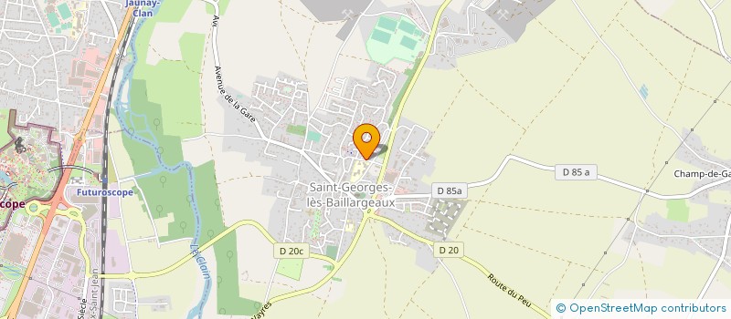 localisation de l'entreprise APDC à SAINT-GEORGES-LES-BAILLARGEAUX