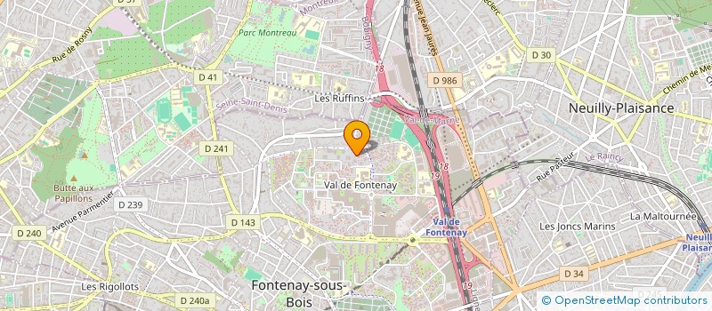 localisation de l'entreprise APDE à FONTENAY-SOUS-BOIS