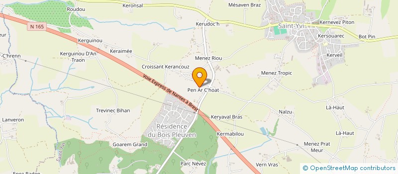 localisation de l'entreprise APE  SAINT-YVI