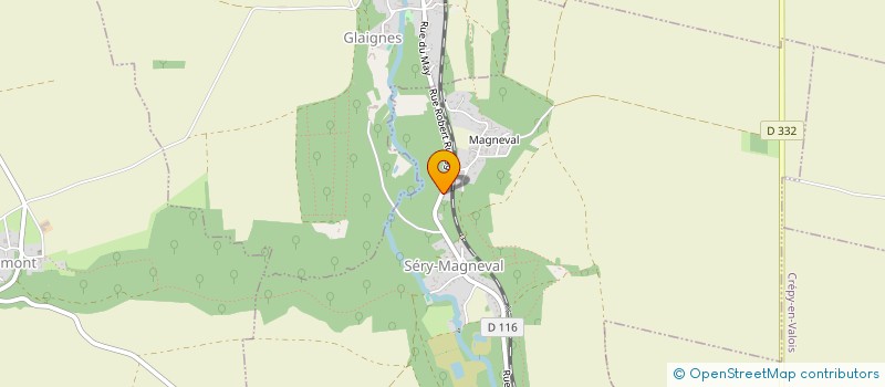 localisation de l'entreprise APE  SERY-MAGNEVAL