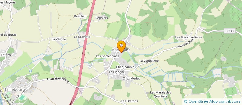 localisation de l'entreprise APE ANNEPONT TAILLEBOURG  ANNEPONT