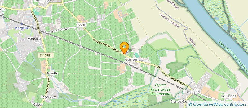 localisation de l'entreprise APE CANTENAC-LABARDE  MARGAUX-CANTENAC