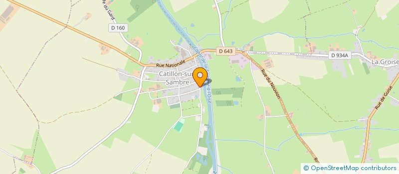 localisation de l'entreprise APE CATILLONNAISE - TOUS ENSEMBLE POUR NOS ENFANTS  CATILLON-SUR-SAMBRE