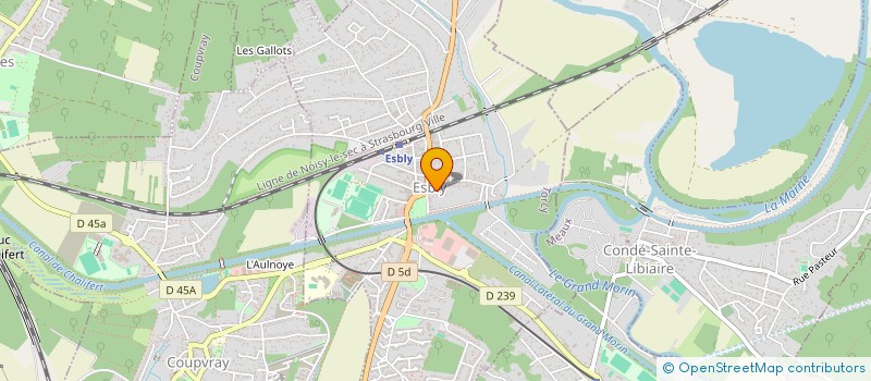 localisation de l'entreprise APE CENTRE ET COULEURS  ESBLY