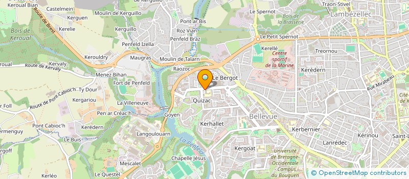 localisation de l'entreprise APE COLLECTIF POUR TOUS QUIZAC à BREST