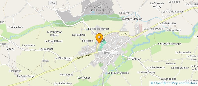 localisation de l'entreprise APE COLLEGE LOUIS DE CHAPPEDELAINE  PLENEE-JUGON