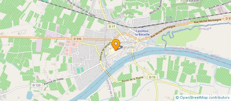 localisation de l'entreprise APE CONSEIL DES PARENTS D'ELEVES DES ECOLES PUBLIQUES DE CASTILLON  CASTILLON-LA-BATAILLE