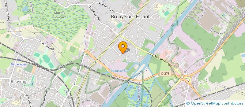 localisation de l'entreprise APE DE L'ECOLE JOLIOT CURIE DE RAISMES à BRUAY-SUR-L'ESCAUT