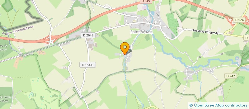 localisation de l'entreprise APE DE SAINT-WAAST-LA-VALLEE ET DE LA FLAMENGRIE  SAINT-WAAST