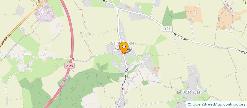 localisation de l'entreprise APE DES P'TITS REVEURS DU GROUPEMENT SCOLAIRE DES ECOLES DE BOSROBERT, ST ELOI-DE-FOURQUES ET ST PAUL-DE-FOURQUES  SAINT-ELOI-DE-FOURQUES