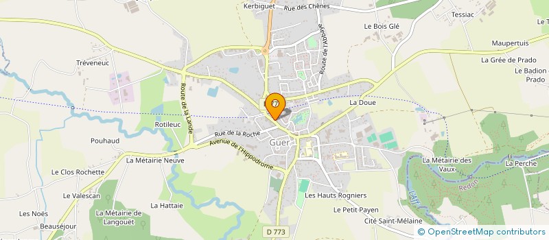 localisation de l'entreprise APE DIAPASON  GUER