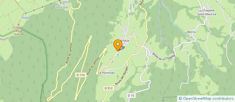 localisation de l'entreprise APE DU RPI DES MONTAGNES  LESCHAUX