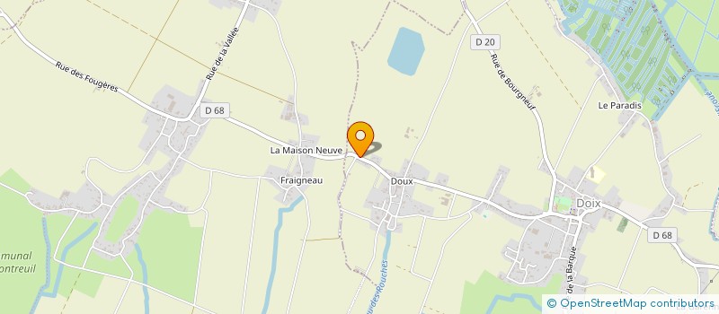 localisation de l'entreprise APE DU RPI DOIX LES FONTAINES MONTREUIL  DOIX LES FONTAINES