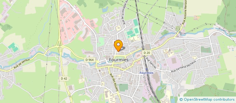 localisation de l'entreprise APE ECOLE ELEMENTAIRE VICTOR HUGO  FOURMIES