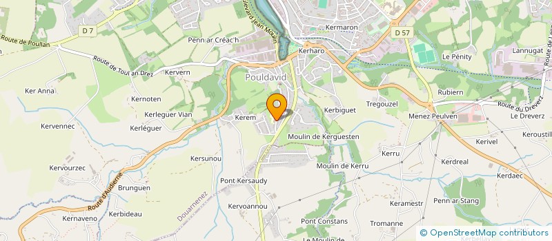 localisation de l'entreprise APE ECOLE FRANCOIS GUILLOU  DOUARNENEZ