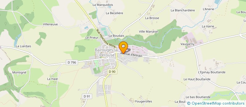 localisation de l'entreprise APE ENSEIGNEMENT LIBRE à BAZOUGES-LA-PEROUSE