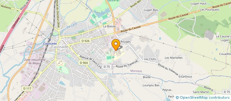 localisation de l'entreprise APE-FCPE LYCEE CLAUDE NOUGARO MONTEILS  MONTEILS