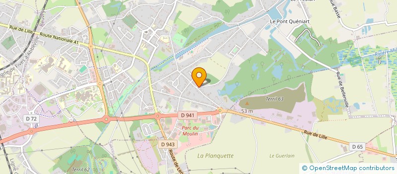 localisation de l'entreprise APE GEORGE SAND  BEUVRY