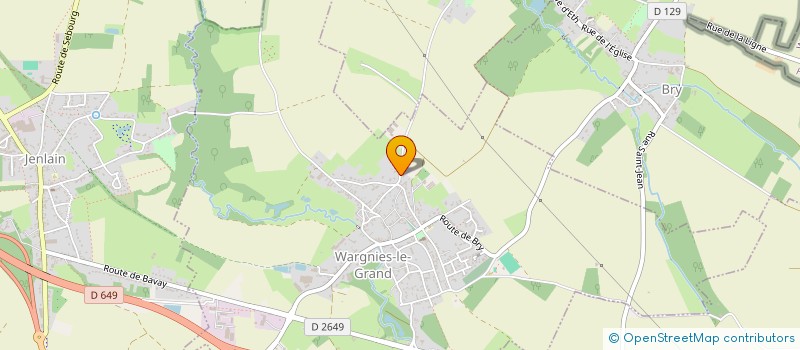 localisation de l'entreprise APE GRIBOUILLE  WARGNIES-LE-GRAND