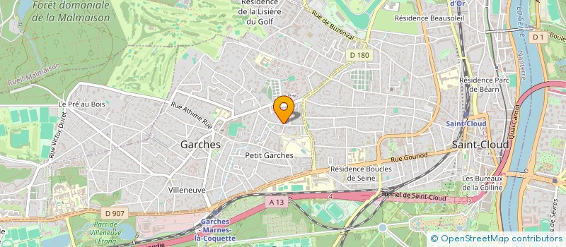 localisation de l'entreprise APE INVEST à GARCHES