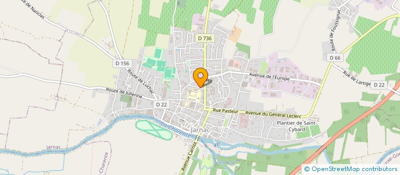 localisation de l'entreprise APE JEAN LARTAUT à JARNAC