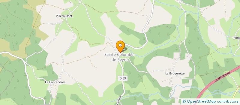 localisation de l'entreprise APE LA COLOMBINE à PEYRE EN AUBRAC