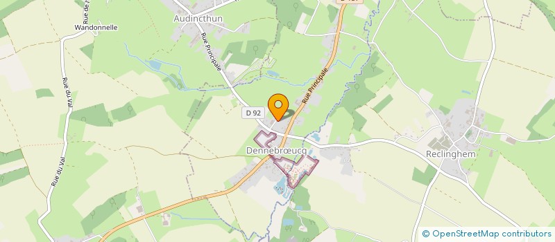 localisation de l'entreprise APE LA CROISEE DES VILLAGES  DENNEBRUCQ