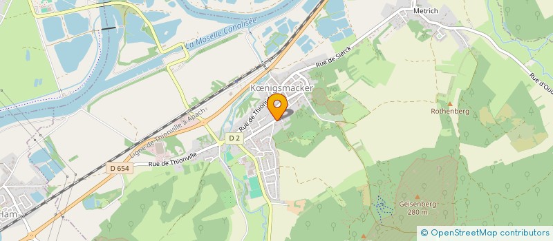 localisation de l'entreprise APE LA MAGNASCOLE  KNIGSMACKER