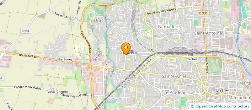 localisation de l'entreprise APE LA SENDERE  TARBES