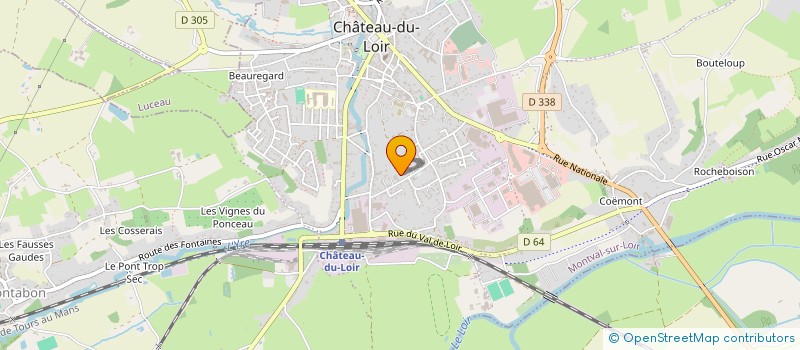 localisation de l'entreprise APE LAURENTINE PROUST  MONTVAL-SUR-LOIR