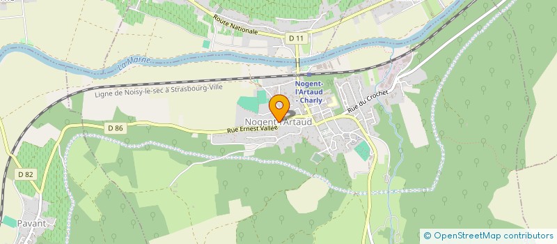 localisation de l'entreprise APE LES NOGEN'FANTS  NOGENT-L'ARTAUD