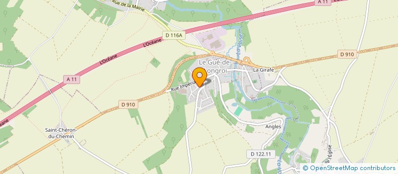 localisation de l'entreprise APE LES P'TITS LOUGROISIENS à LE GUE-DE-LONGROI