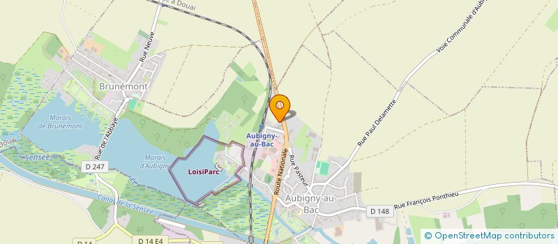 localisation de l'entreprise APE LES P'TITS LOUPS DU RPI AUBENCHEUL-AU-BAC ET HEM-LENGLET  AUBENCHEUL-AU-BAC