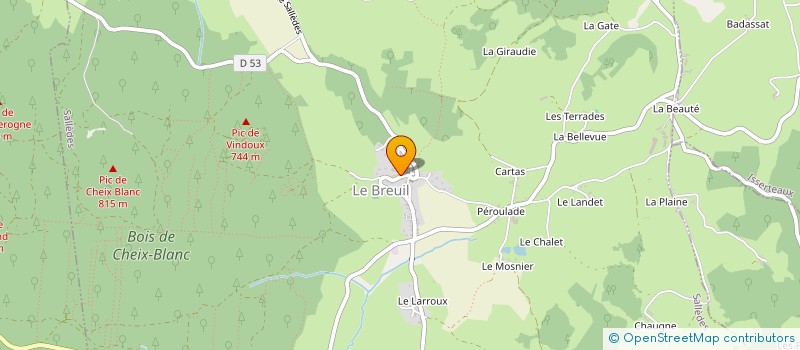 localisation de l'entreprise APE LES P'TITS SALLEDOIS  SALLEDES