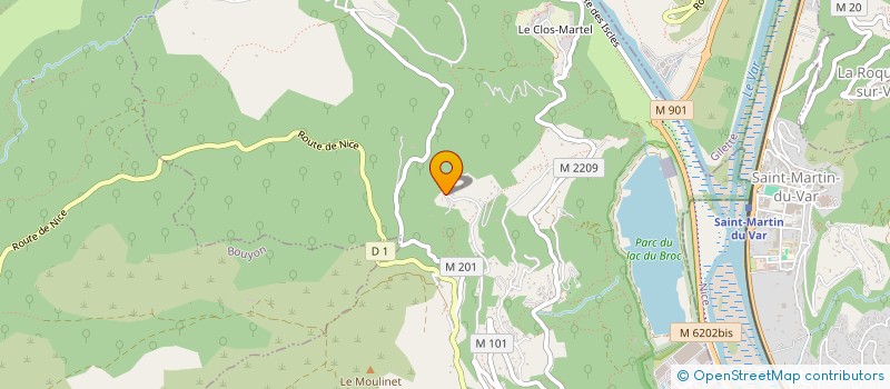 localisation de l'entreprise APE LES PETITES OLIVES  LE BROC