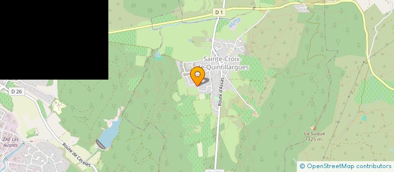 localisation de l'entreprise APE LES QUINTILLOUX  SAINTE-CROIX-DE-QUINTILLARGUES