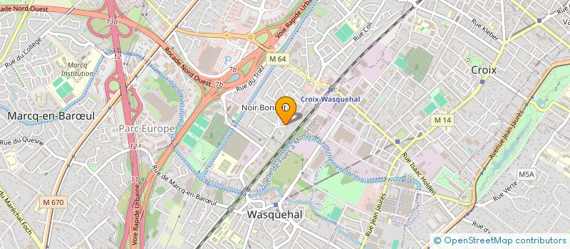 localisation de l'entreprise APE MARCELLE DETAILLE  WASQUEHAL