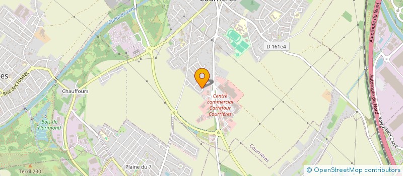 localisation de l'entreprise APE MOULIN MICHEL  COURRIERES