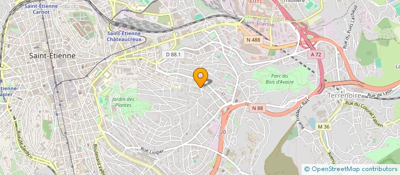 localisation de l'entreprise APE RICHELANDIERE  SAINT-ETIENNE