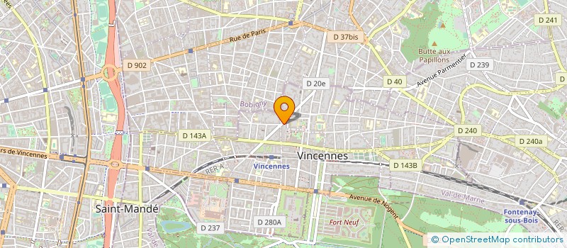 localisation de l'entreprise APE SIMONE VEIL (APESV) à VINCENNES