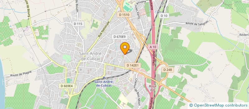 localisation de l'entreprise APE SUZANNE LACORE  SAINT-ANDRE-DE-CUBZAC