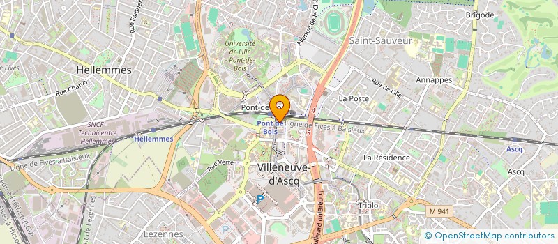 localisation de l'entreprise APE VERHAEREN à VILLENEUVE-D'ASCQ