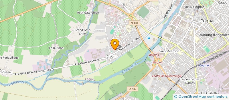 localisation de l'entreprise APE VICTOR HUGO COGNAC à COGNAC