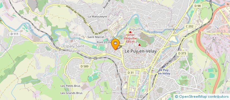 localisation de l'entreprise APE2A - ASSOCIATION DES PARENTS D'ELEVES DES ATELIERS DES ARTS à LE PUY-EN-VELAY