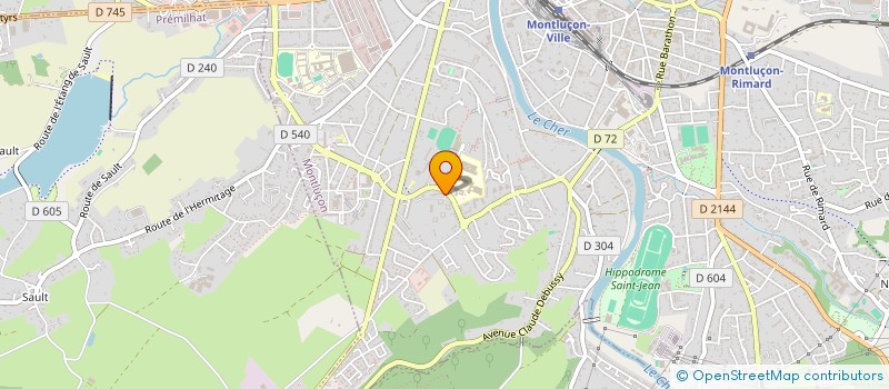 localisation de l'entreprise APEAH SPORT ADAPTE ET CULTURE à MONTLUCON