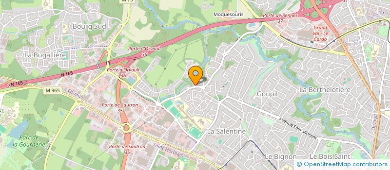 localisation de l'entreprise APEC COURTAGE à ORVAULT