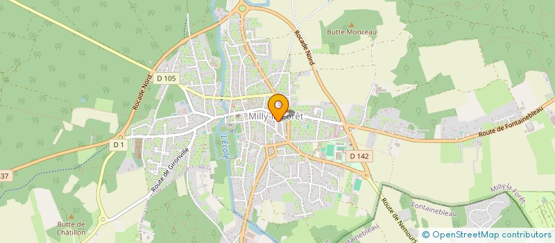 localisation de l'entreprise APEC DES 2 VALLEES à MILLY-LA-FORET