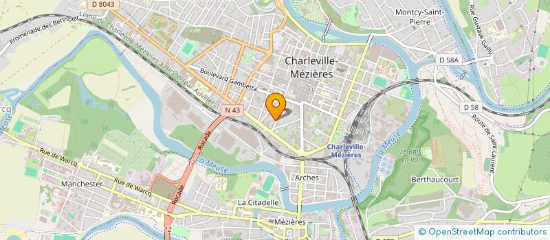localisation de l'entreprise APECA  CHARLEVILLE-MEZIERES