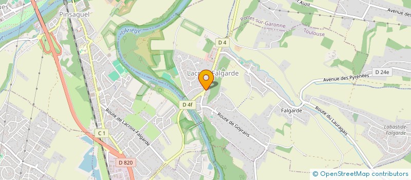 localisation de l'entreprise APEDE 1  LACROIX-FALGARDE