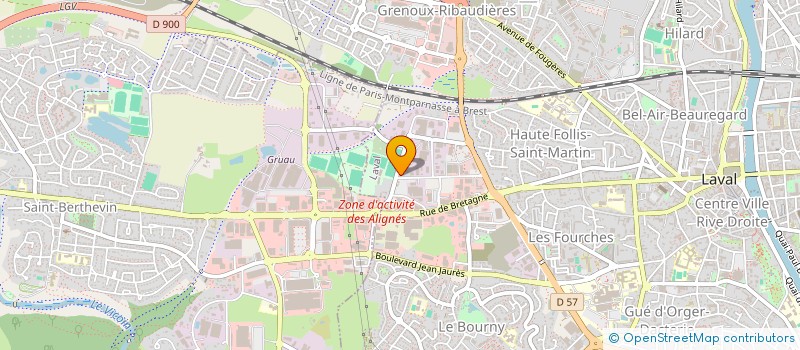 localisation de l'entreprise APEDYS MAYENNE à LAVAL